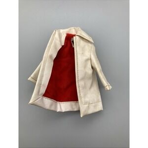 VINTAGE BARBIE DOLL 1959/1960's #975 WINTER HOLIDAY WHITE LEATHER COAT TAGGED